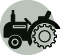 Tractor for land and block clearing