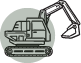 Site clearing for building of houses, sheds & large structures